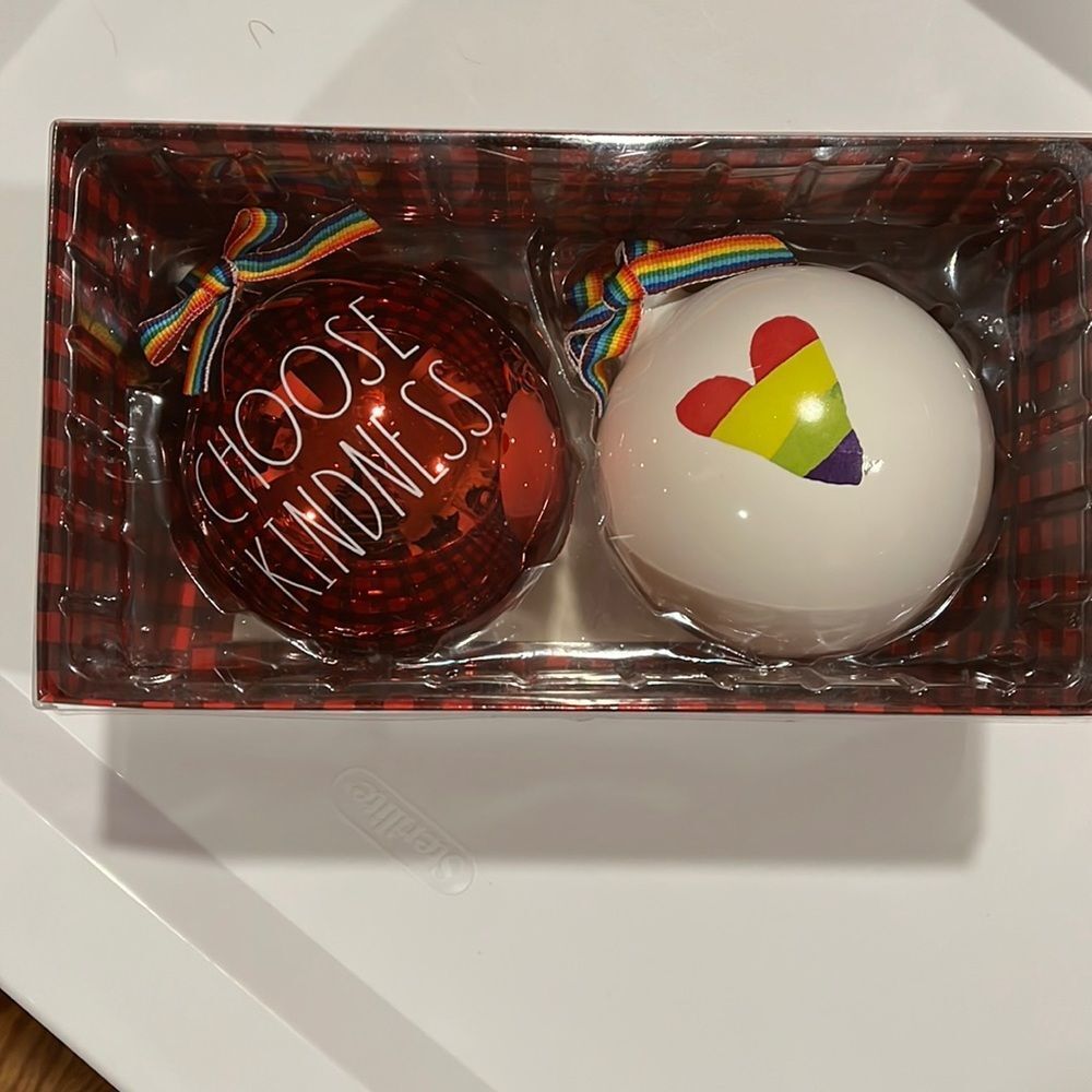 NWT Rae Dunn Christmas ornaments